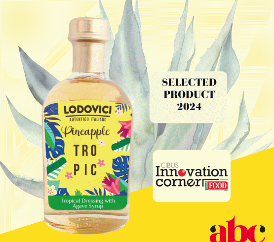 Lodovici Tropic Ananas, condimento ad alta densità con sciroppo d'agave, selezionato a Cibus Innovation Corner 2024